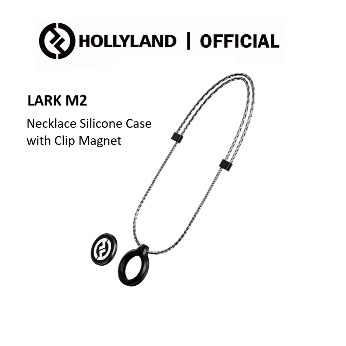 Hollyland Necklace Silicone Case with Clip Magnet for LARK M2 Wireless Microphone ราคา 380 บาท*ส่งฟรี