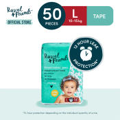 RASCAL + FRIENDS Jumbo Pack Tape Diapers - 50 pcs