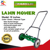 Franklin 12" Manual Lawn Mower with Free Lubricant