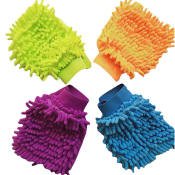 Microfiber Chenille Coral Fleece Car Wash Mitt Sponge