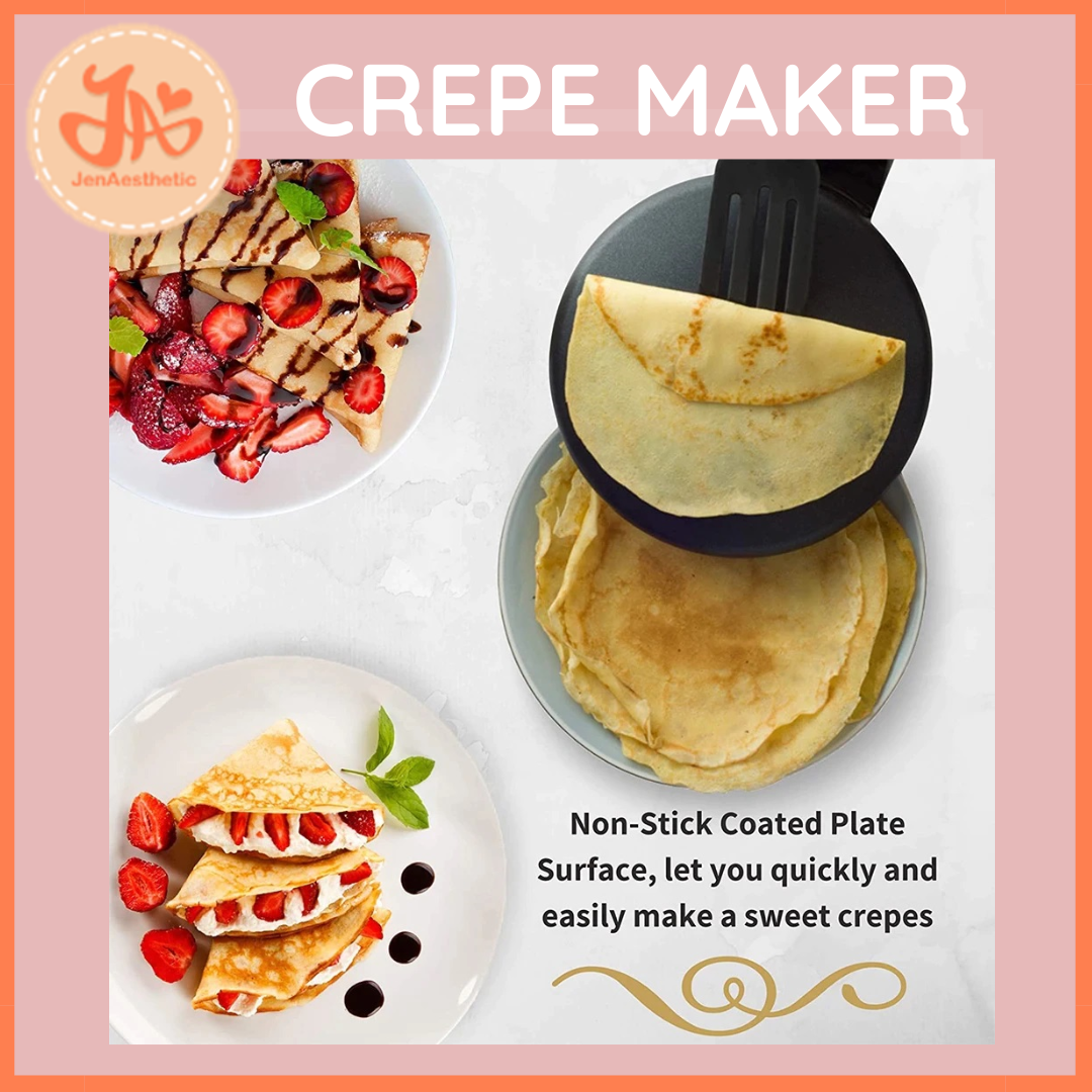 Shop Electric Crepe Maker With Non Stick Coating with great discounts and  prices online Oct 2023 Lazada Philippines