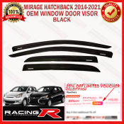 Mirage OEM Door Visor Black - Made in Thailand