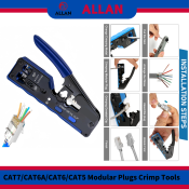 ALLAN RJ45 Pass-Through Crimp Tool for Ethernet Cables