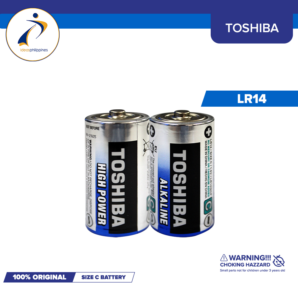 LR20 - Pack Of 2 Battery Toshiba