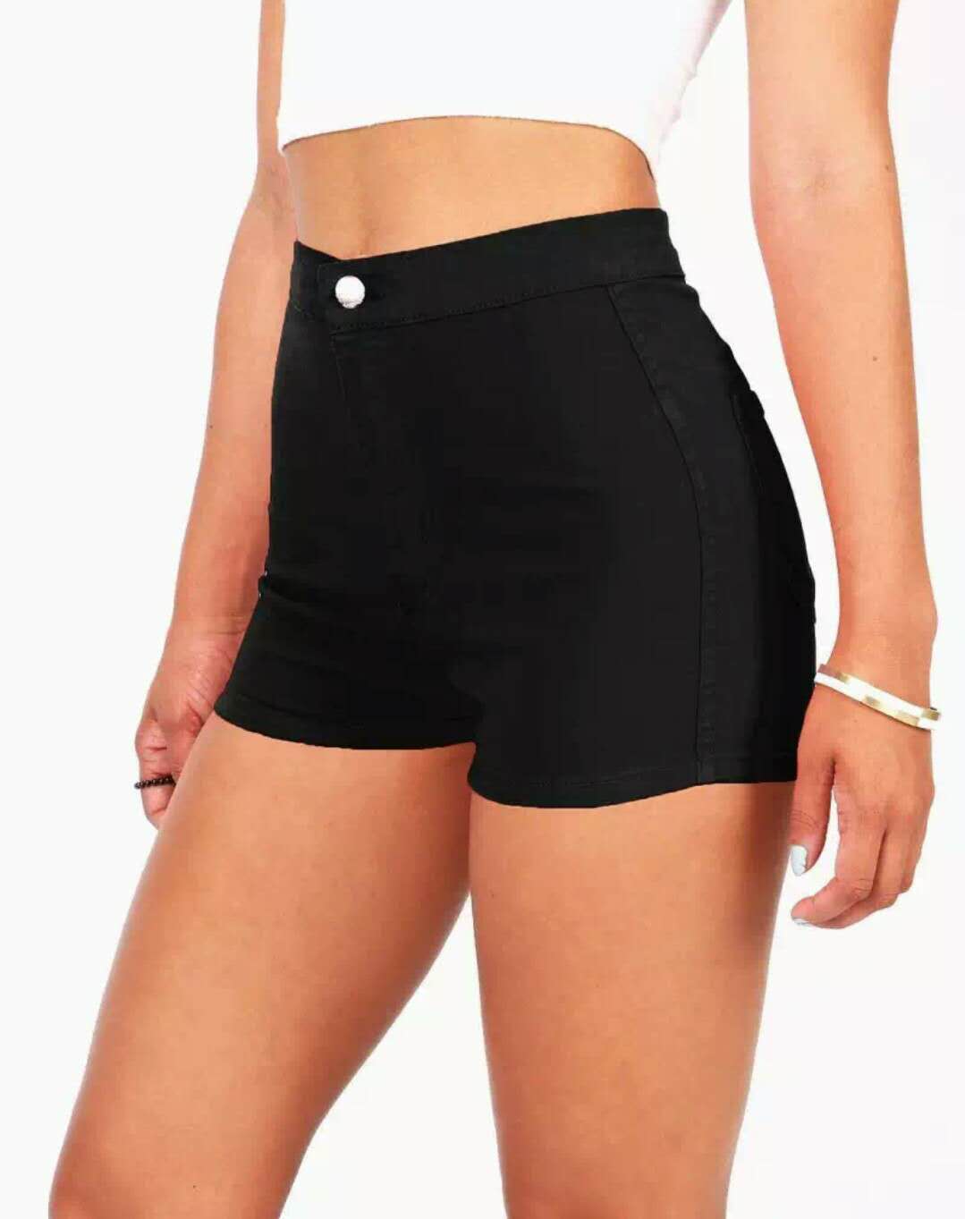 YS#one button highwaisted short stretchable short sexy short for ladies |  Lazada PH