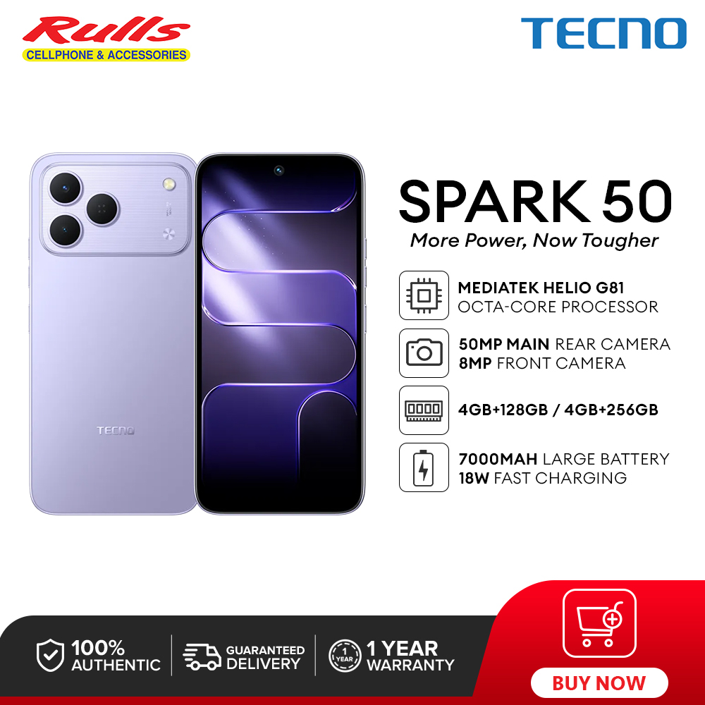 [3 Months 0% LazPayLater] TECNO SPARK 50 (4+256GB / 4+128GB) Smartphone / Helio G81 Processor / 50MP Main Camera / 120Hz 6.78" Smooth Display / 7000mAh Battery / 18W Fast Charging - Image 2