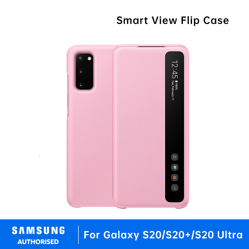Samsung Galaxy S20 / S20+ / S20 Ultra Smart View Flip Case LED Cover S-View Case Window Flip Case Cover Smart leather case Smart Chip View Leather Flip Cover - Image 4