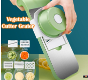 New 5 In 1 Stainless Vegetable Cutter Grater Kitchen Multifunction Food Slicer Cutter Chopper