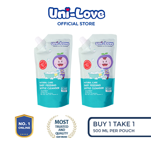 Uni-Love Natural Care Baby Bottle Cleanser 500ml (Pouch) - Babymama