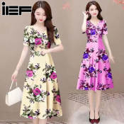 IEF Retro Dresses for Middle-Aged Women, Plus Size 2024