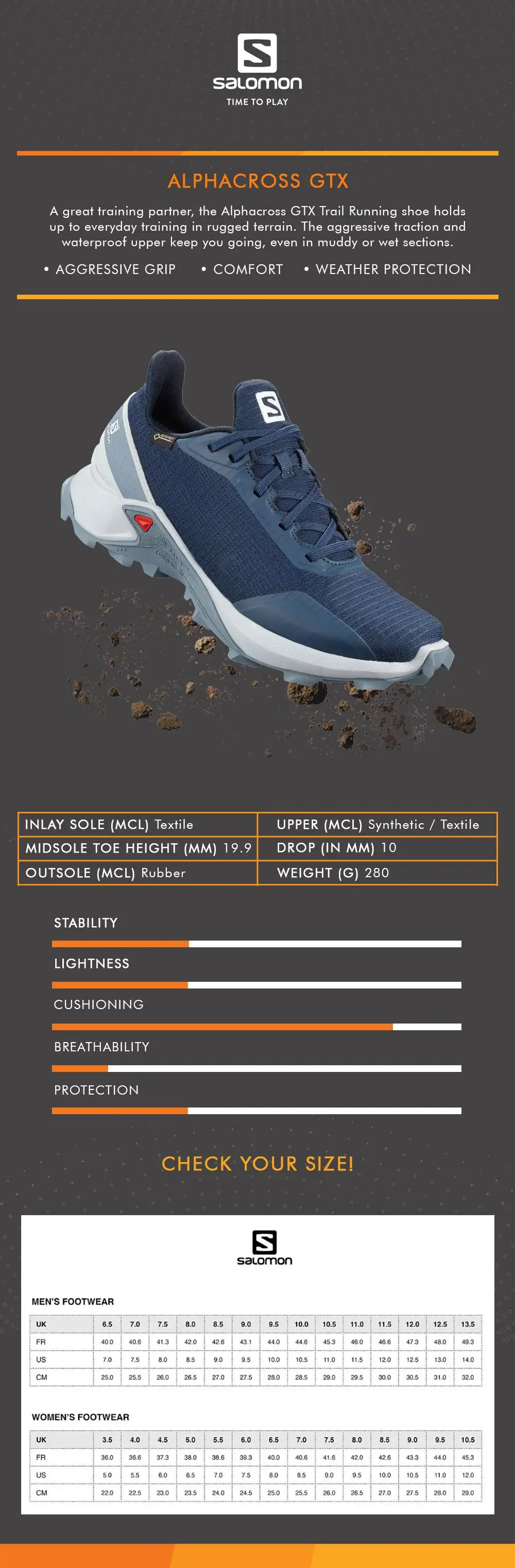 salomon alphacross gtx w