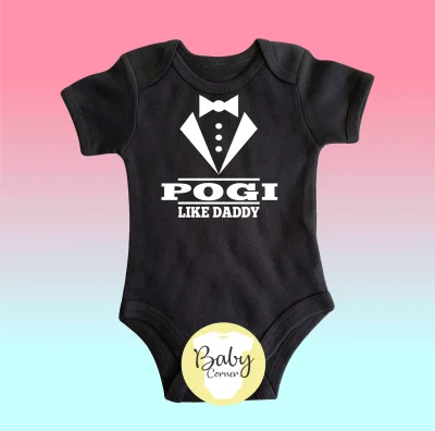 Pogi like daddy ( statement onesie / baby onesie / infant romper / infant clothing / onesie ) (1)