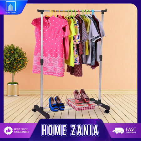 Home Zania Clothes Drying Rack with Shoes Shelf - Indoor/Outdoor