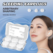 Waterproof Silicone Earplugs for Sleeping - Brand Name: SleepWell