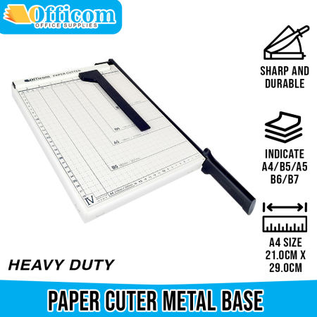 Officom Heavy Duty Paper Cutter with Adjustable Sharp Blade