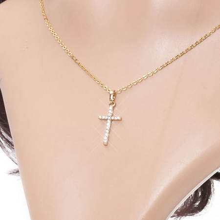 Orfila 18K Gold Plated Cross Pendant Necklace - Lady's Accessories