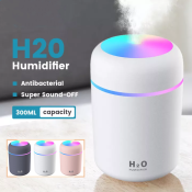 Portable 300ml Air Humidifier & Diffuser with LED Light