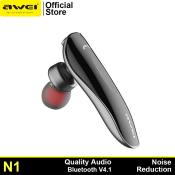 Awei N1 Wireless Bluetooth Earpiece with Noise Isolation