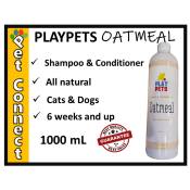 PLAYPETS OATMEAL Shampoo & Conditioner - 1000 mL Big Bottle