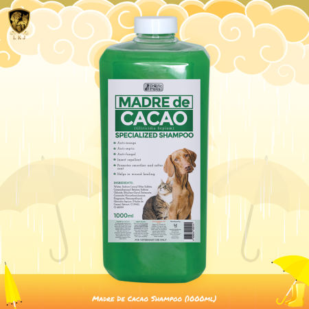 Pure Madre de Cacao 1000 mL Healing Shampoo for Pets