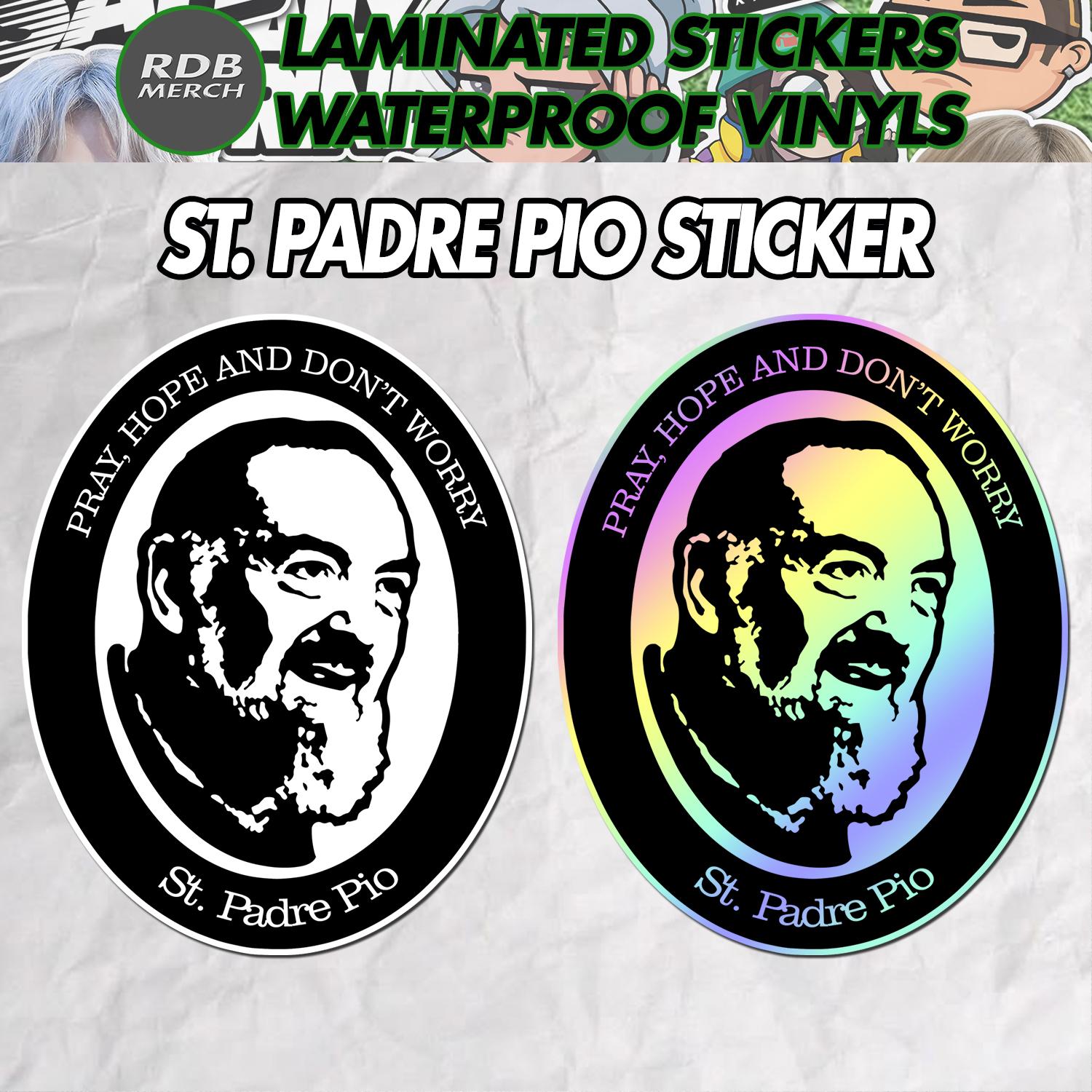 Saint Padre Pio Car Decal