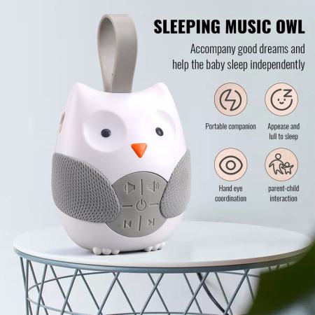 Portable Owl White Noise Machine for Baby Sleep Soothing