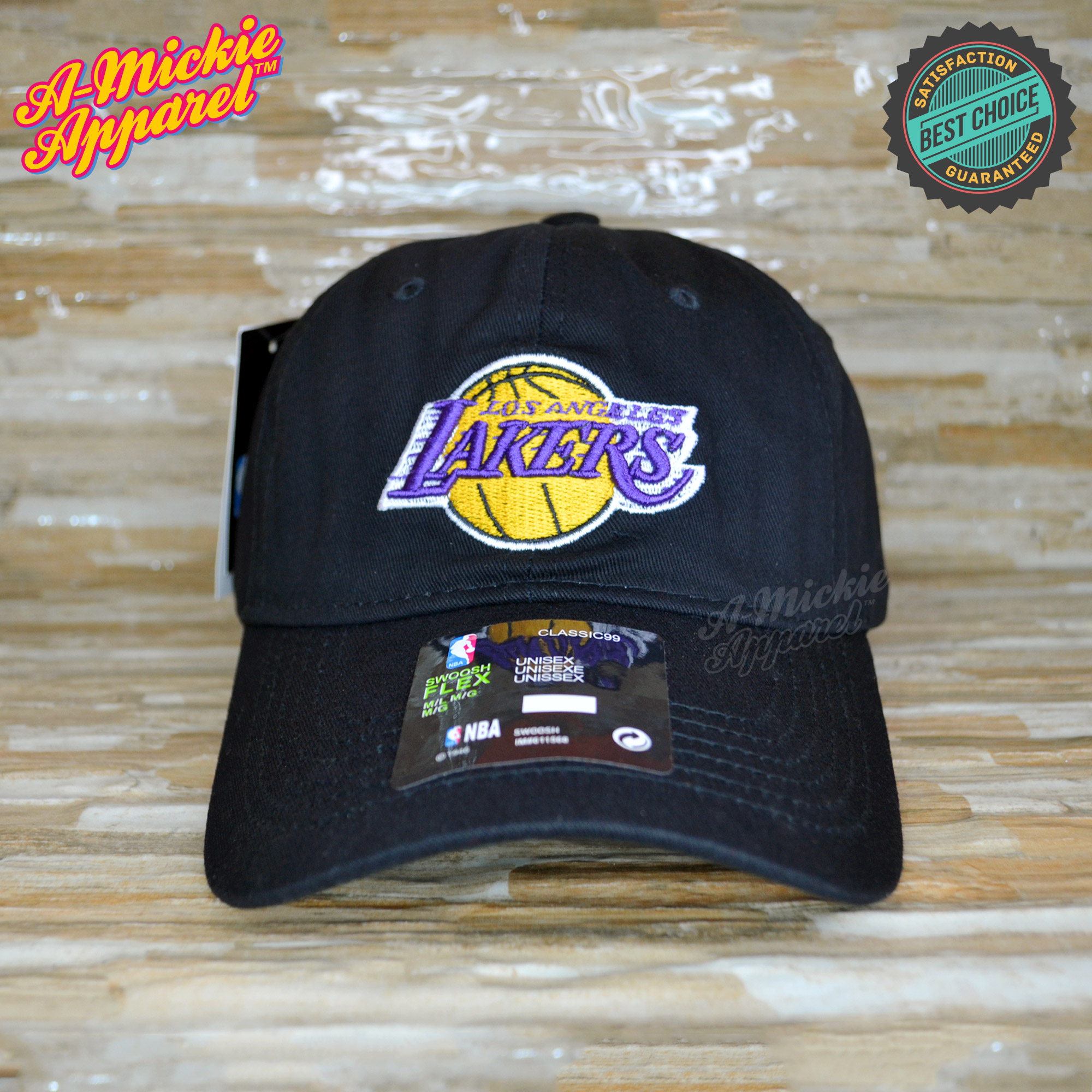black lakers dad hat