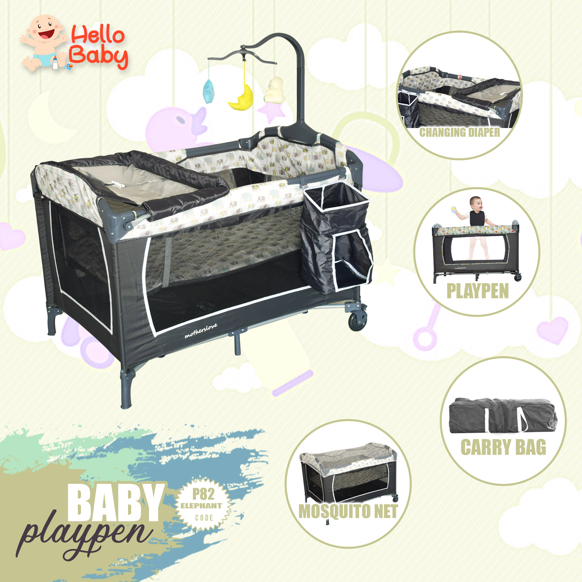 lazada crib for baby