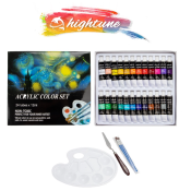 HIGHTUNE Acrylic Paint Set, Complete Art Supplies for Painting