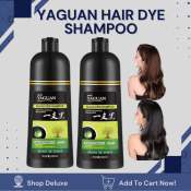 YAGUAN Herbal Blackening Hair Dye Shampoo - 5 Minute Coverage