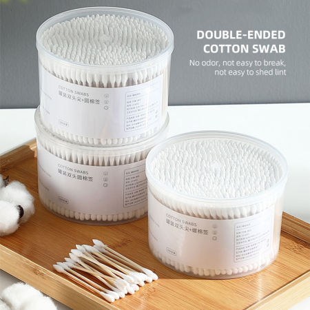 500 Pcs Double-ended Cotton Swabs for Makeup & Cleaning