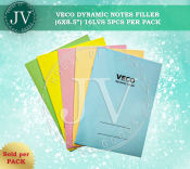 5pcs Veco Filler Notebook for Dynamic Notes 6x8.5"