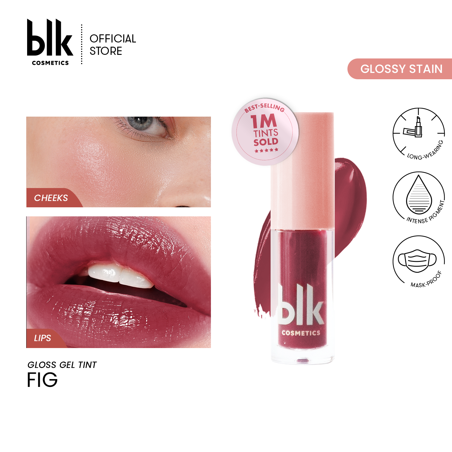 Discount on Blk Cosmetics  shoes - SKU: Blk Cosmetics Fresh Gloss Gel Tint Fig