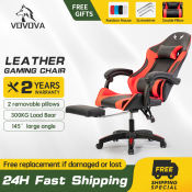 VOVOVA Gaming Chair with Foot Rest - Ergonomic Reclining Office Chair