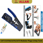 ALLAN RJ45/RJ11 Pass-Through Crimper Tool for Modular Plugs