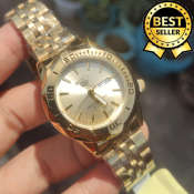 Seiko 5 Gold Women's Watch with Day & Date