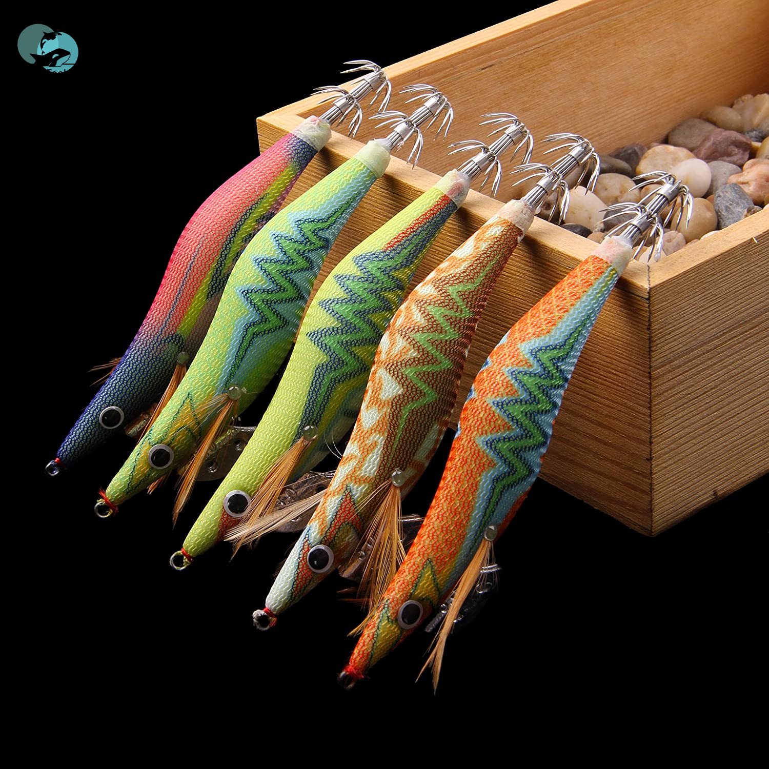Wooden Fishing Bait Set Shrimp, Squid, And More Hooks And Micro Fishing  Lures Luminated Jigs Sea Artificial Sizes 2.5# To 3.0# 230504 From Piao09,  $7.4