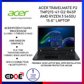 Acer Travelmate P2 Ryzen 3 Laptop - 15.6" Screen