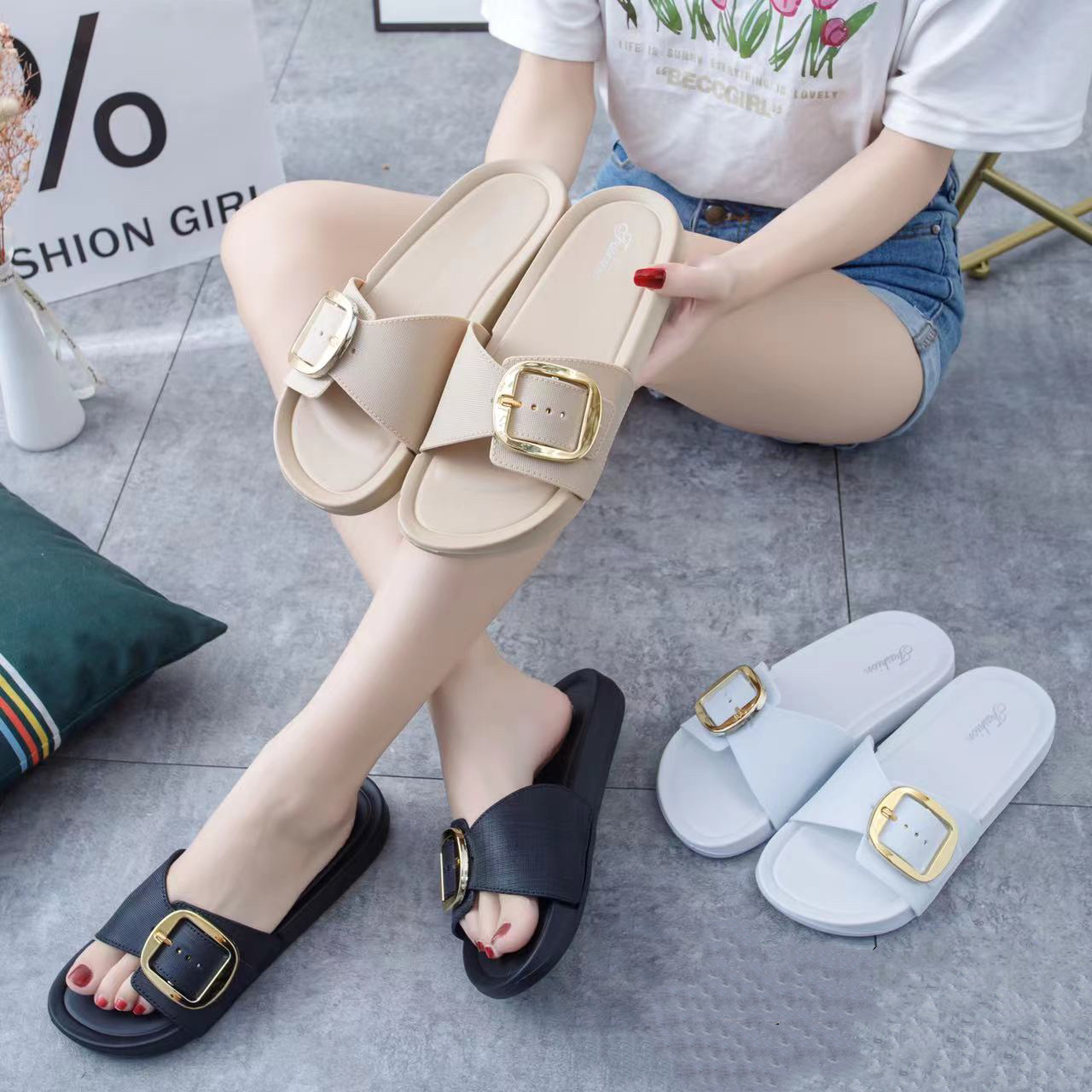 Womens Girls Platform Ankle Strap Shoes College Sandals Preppy Flatform  Sandals | eBay