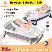 Portable Folding Baby Bath Tub Set - 0-6 Years