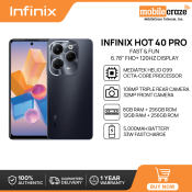 Infinix HOT 40 Pro Smartphone | 8GB RAM + 256GB ROM