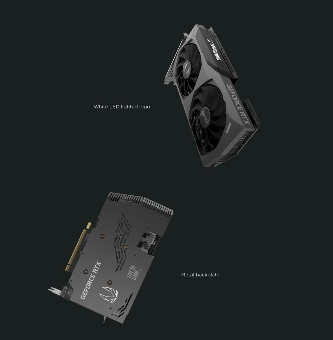 ZOTAC GAMING GeForce RTX 3070 Twin Edge OC 8GB GDDR6 256-bit 14 Gbps PCIE 4.0 Gaming Graphics Card, IceStorm 2.0 Advanced Cooling, White LED Logo Lighting, ZT-A30700H-10P