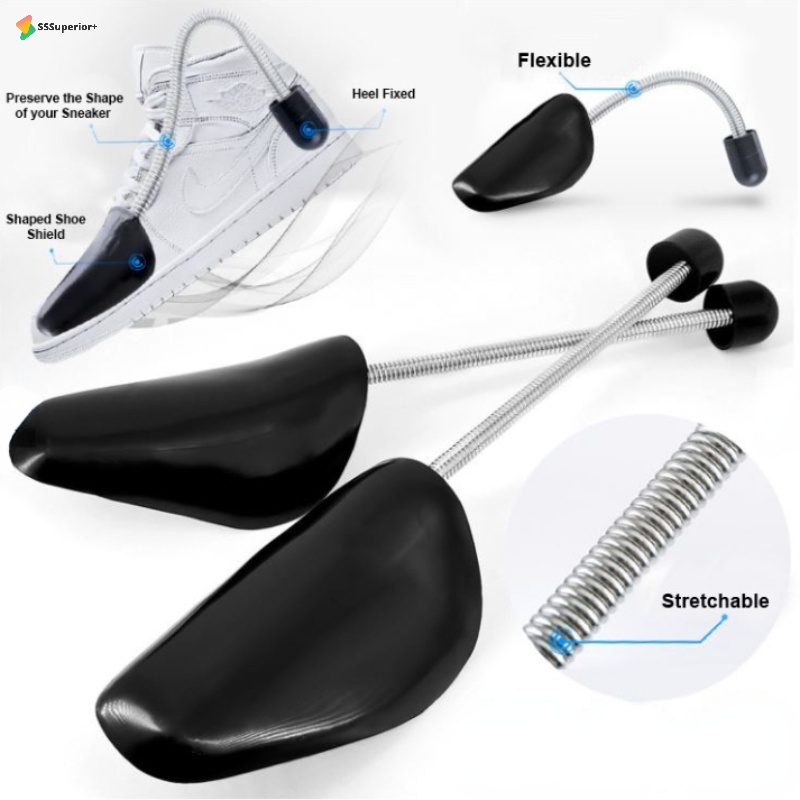Same Day Ship] Pair Shoe Tree Flexible Stretcher Shaper Spring