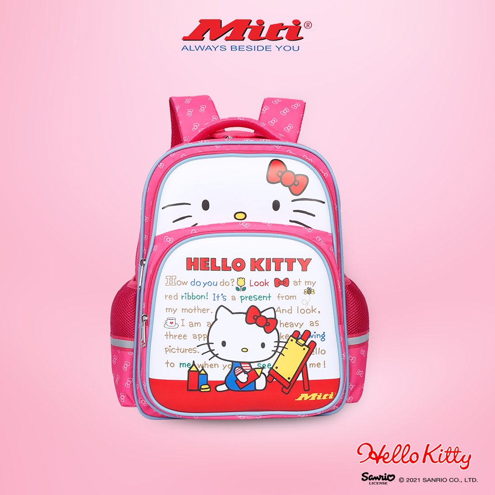 Balo Học Sinh Hello Kitty Siêu Nhẹ Nhiều Ngăn BL1078WL