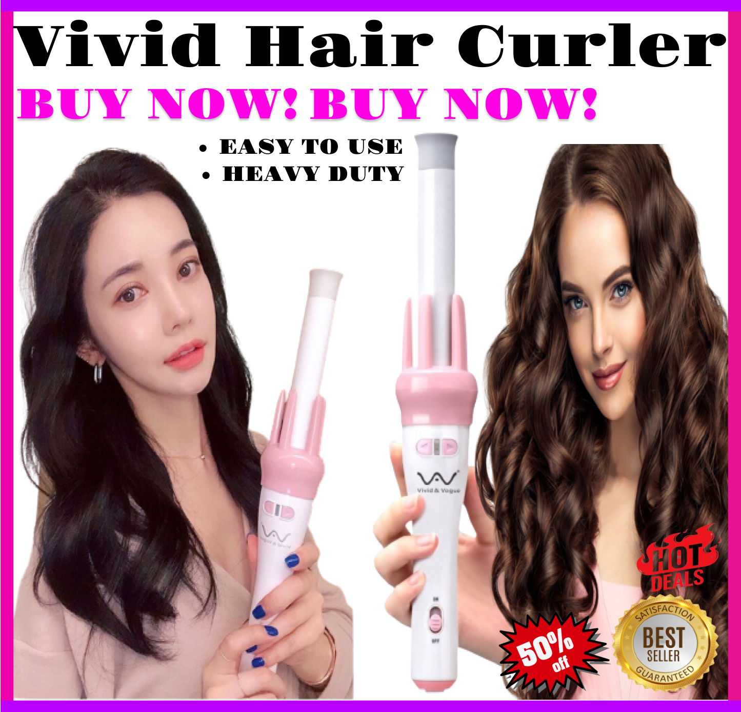 BEST SELLER VIVID curler and V0GUE Electric Automatic Hair Curler 110-220V  45W Professional Spiral Curling Iron Wand Curl Styler Styling Tools High  Quality Hair Modeler Set Automatic Heavens Work Vivid Curler Hair