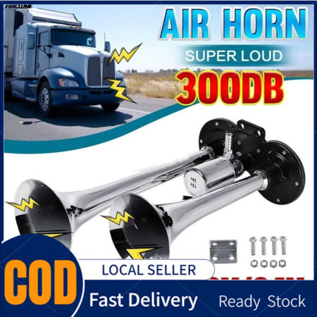 Super Loud Car Horn - 12V/24V Dual Trumpet Air Horn