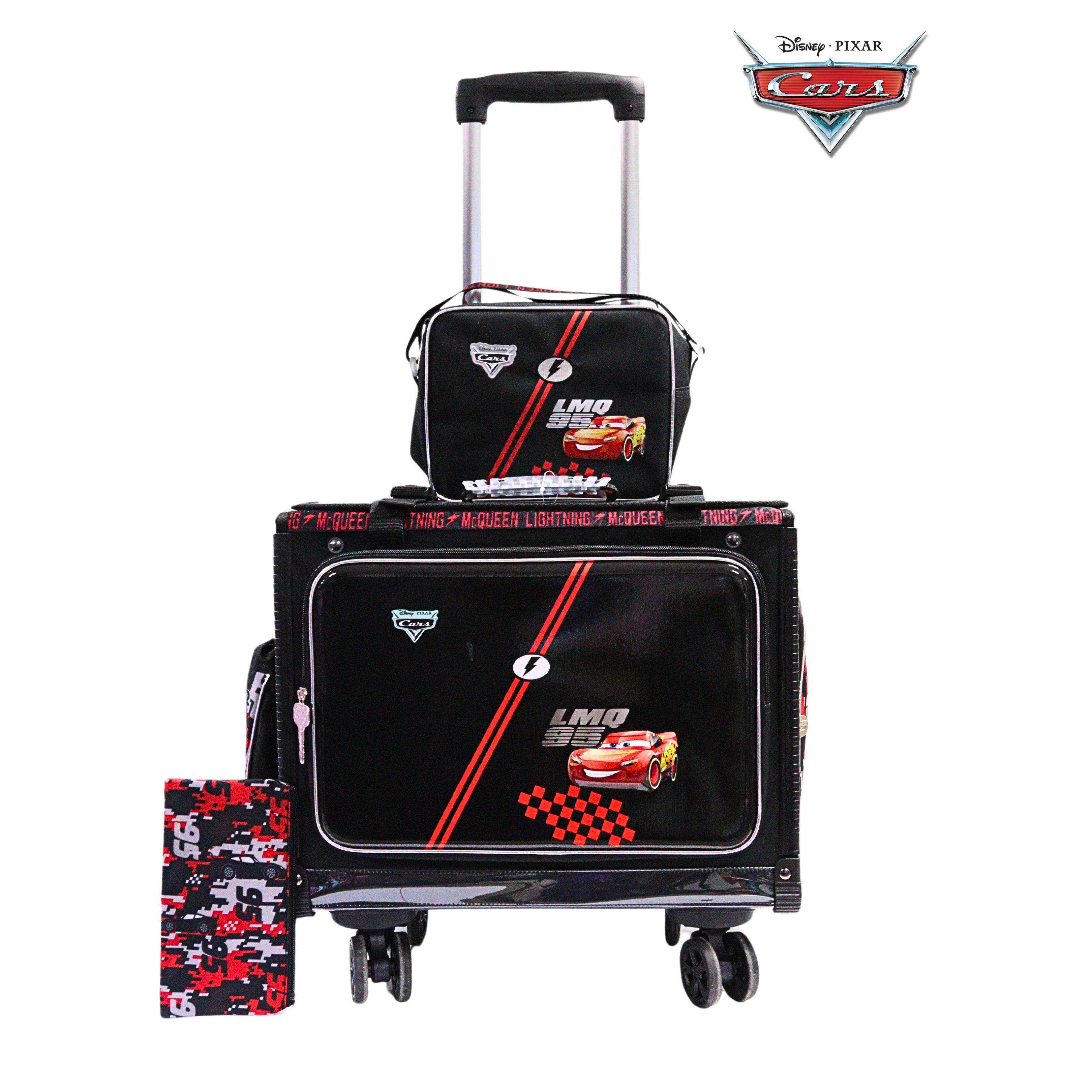 Disney Mickey Mouse Wheels Box Type Trolley Bag Set Polyester