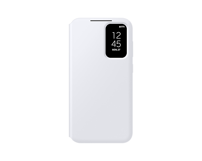 Original Samsung Galaxy S23 FE Smart View Wallet Case LED Clear Cover S-View Wallet Case windows phone case For Galaxy S23 FE