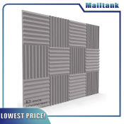 Acoustic Panel Set: Soundproof Foam Tiles for Studio Walls