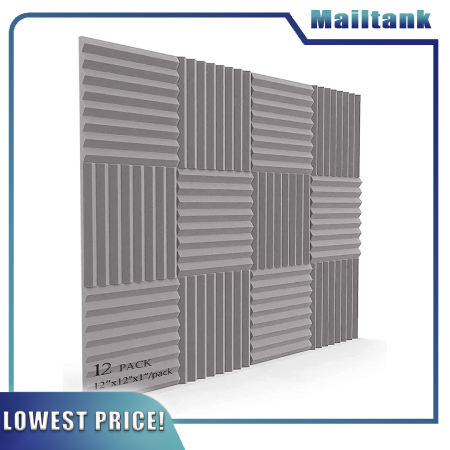 Acoustic Panel Set: Soundproof Foam Tiles for Studio Walls